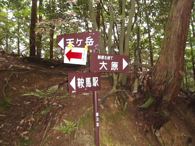 京阪のハイキングはすべて道しるべ付き。
先導の方がいなくっても、迷わずに歩けます。
参加人数が多いので、参加申し込みをして、
時間が来れば順次出発となっています。