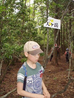 あれ？
三又岳の写真がない。
ここは天ヶ岳788m。
矢印が奥へと続いています。
見晴らしがよくないので、昼食は先で
