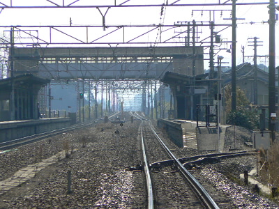 やっとついた篠原の駅