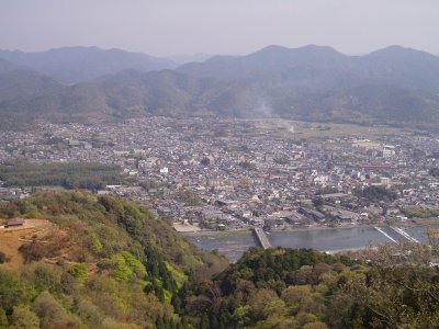 地図にビューポイントなっているところからです。
左端っこにモンキーセンターが写っています。

