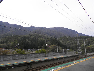 あのあたりを歩きました。