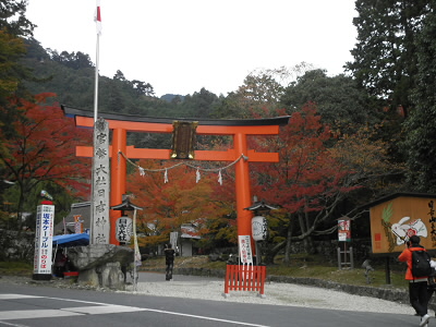 日吉神社の鳥居。
この左の石段を上がっていきます。