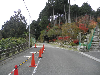 2011/11/23 10:23:26 林道入り口