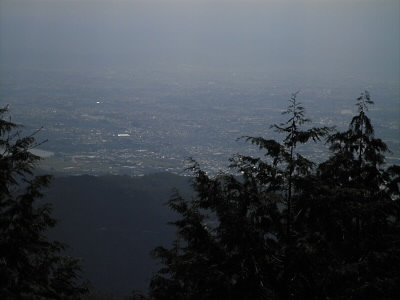 今日は嵐山が見えました。