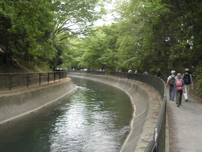 山科に入って、疏水の周りは桜の名所になっています。天智天皇陵や毘沙門堂が近くにあります。
