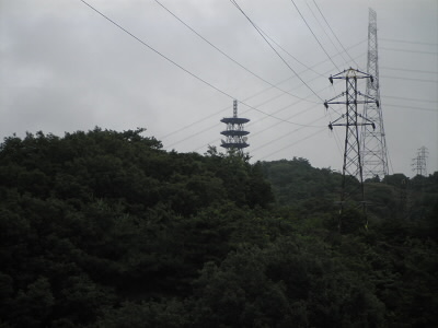 やっと電波塔が見えました。