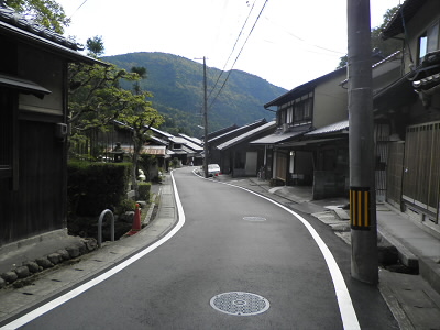 落ち着いた街並みです。