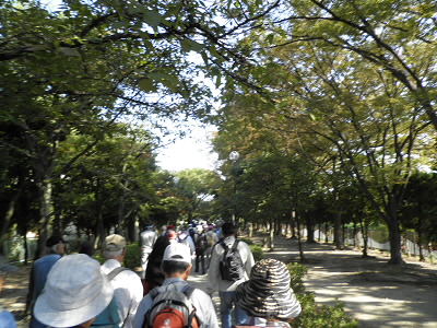 スタートのマップをもらった時には、もう多数の参加者が歩き始めていました。