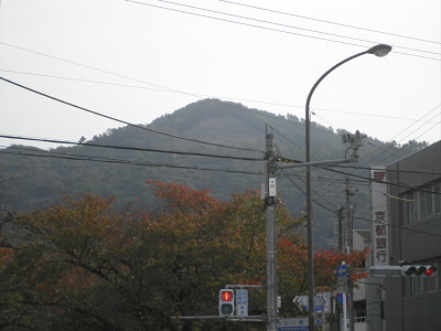 大文字が見えてきました。
いつみても、ヒツジの顔みたいにモコモコから肌が見えているようです。
