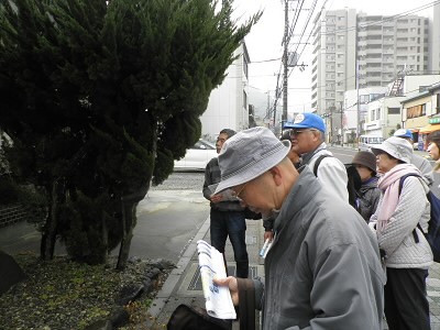2013/02/02 10:15:30 旧東海道大津宿跡にて
