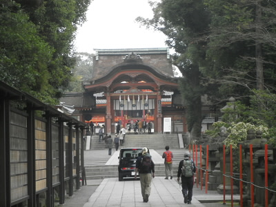 参道へ降りる時に振り返って撮影。