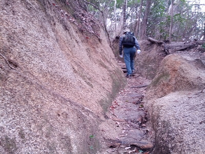 花崗岩でできた道です。
