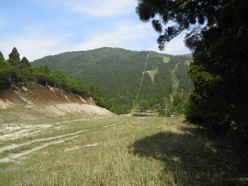 武奈ヶ岳への道のりが一気に見えます。
