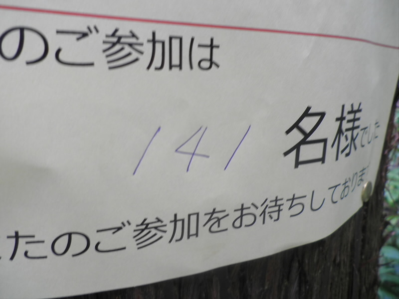 2013/07/13 12:14:54 本日は１４１名の参加