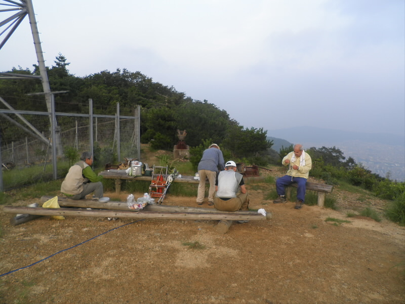 2013/08/17 05:52:52 送り火観賞パーティーの皆さん。