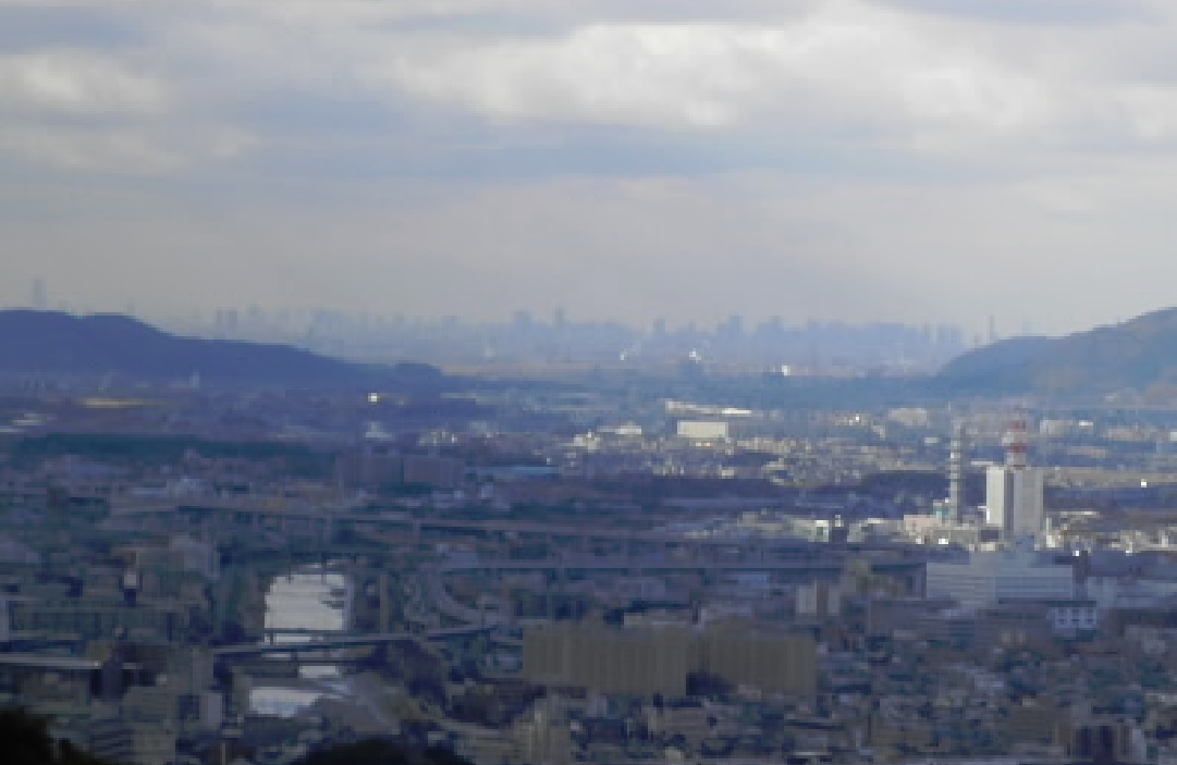 2014/01/13 15:50:15 将軍塚展望台より(拡大)