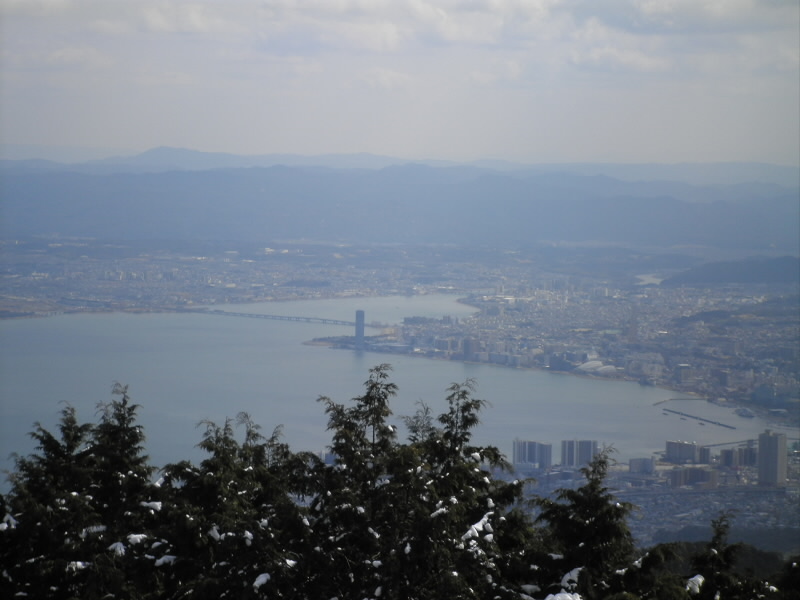 近江大橋方面です。