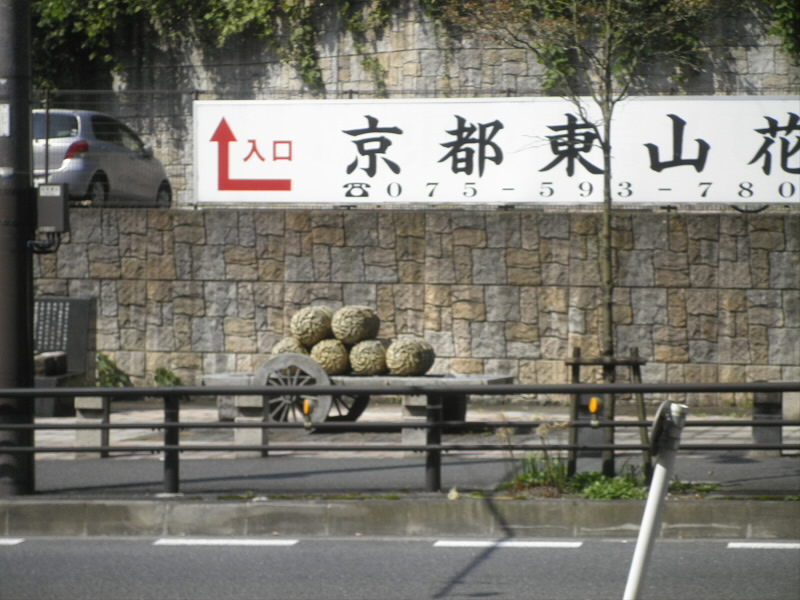 向かい側ですが、あんな荷車が通っていたのでしょう。