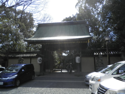 北の門から入りました。