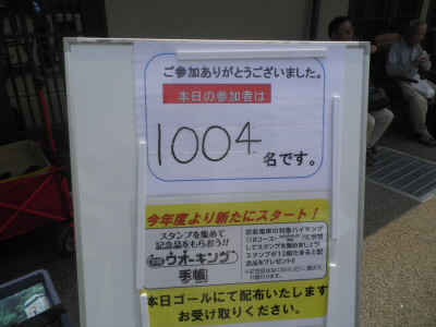 一千名越えです。