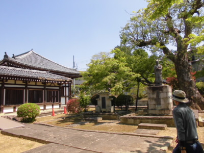 https://ja.wikipedia.org/wiki/日野誕生院
本願寺関連のお寺だそうです。
山科には山科本願寺の遺構が多くあります。
15世紀頃に山科には約１km四方の郭と土塁の外周で囲われた町があったそうです。