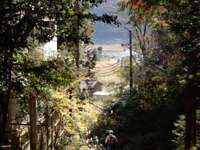 静原の里が見えてきました。