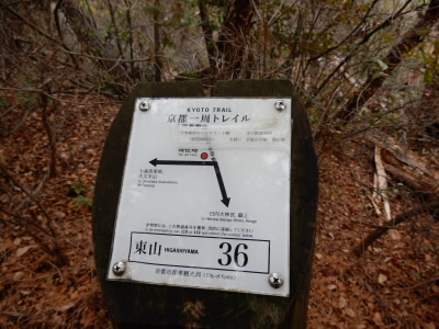 日向神社から七試案処までに山科への道を発見。
点線のルートを行きます。