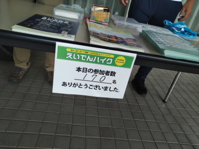 本日は170名だそうです。