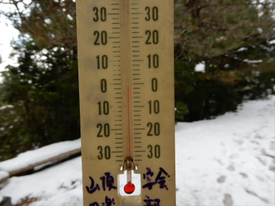 雪景色はやはり温度が低い。